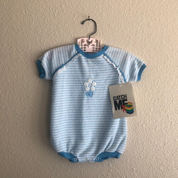 NWT 1980s Daisy Terry Romper