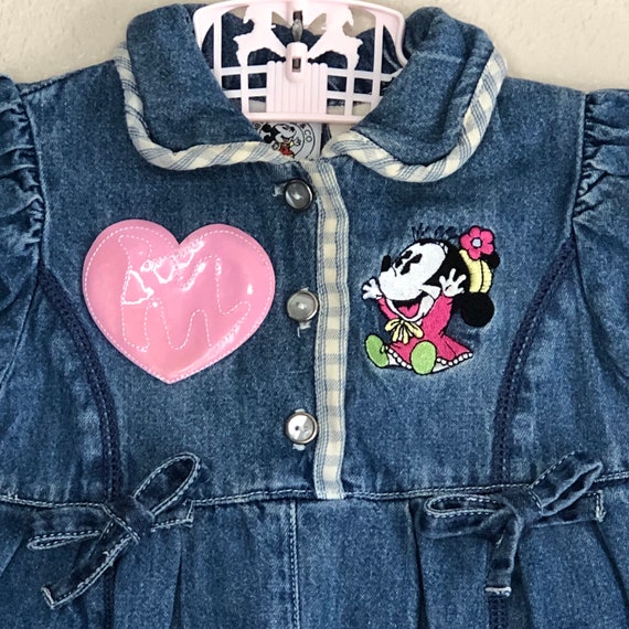 Vintage Minnie Mouse Denim Jumpsuit (6/9 months) - Gem