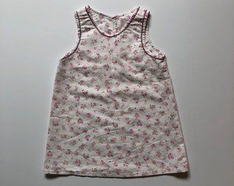 1980's Floral Shift Dress (3t)
