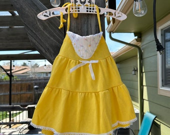 70s Yellow Sun Dress (2t)