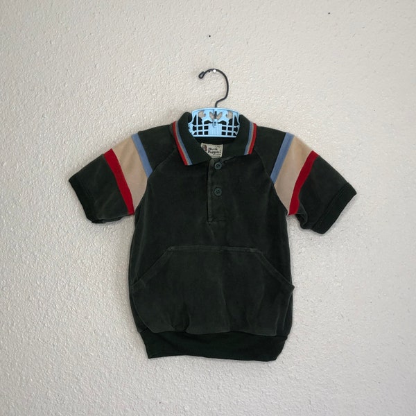 1980s Hush Puppies Velour Top (3t/4t)