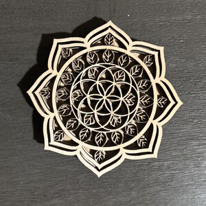 Seed of Life Mandala SVG | 6 Layer Laser Cut Mandala File