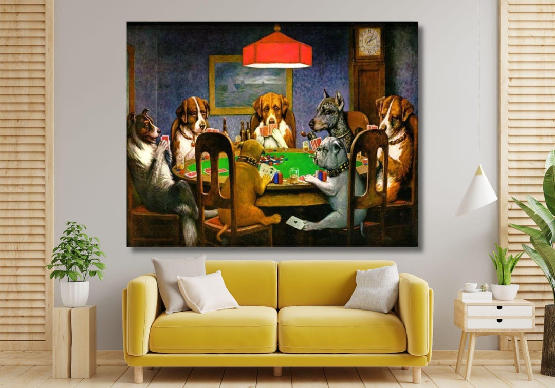 Cassius Marcellus Coolidge A Bold Bluff Cães Prontos Para Pendurar