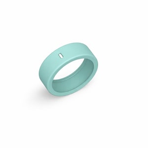 Oura Ringband-Schutz mit floralem Rosendesign Teal