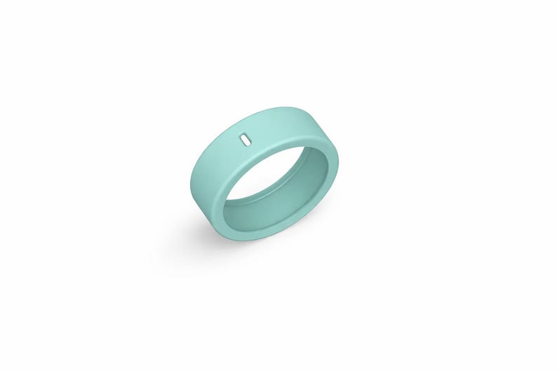 Oura Ringband-Schutz mit floralem Rosendesign Teal
