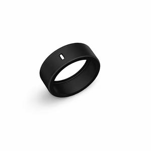 Oura Ringband-Schutz mit floralem Rosendesign Schwarz