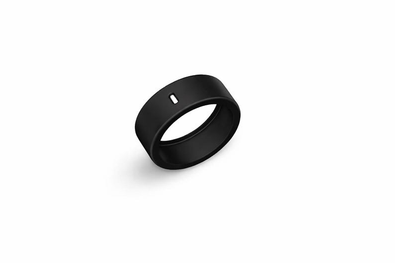 Oura Ringband-Schutz mit floralem Rosendesign Schwarz