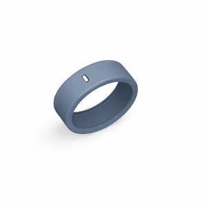 Oura Ringband-Schutz mit floralem Rosendesign Rain Wash Blue