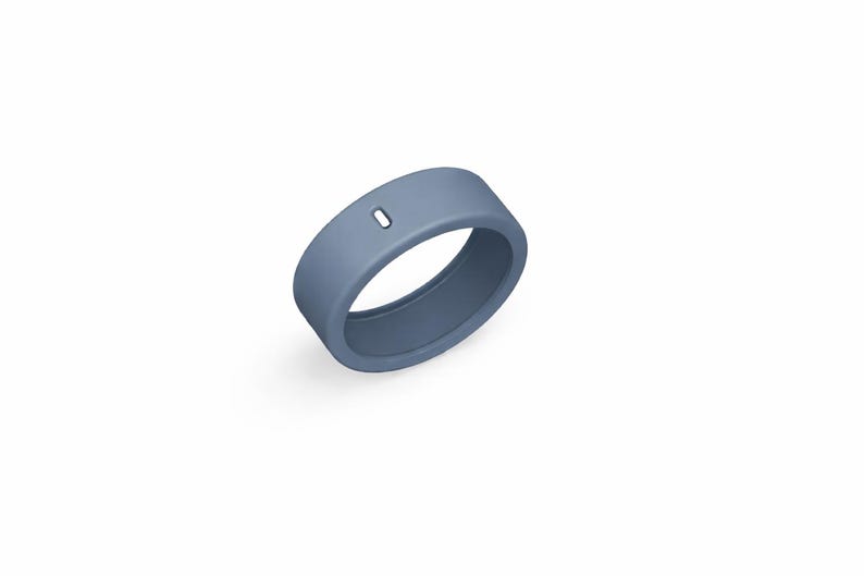 Oura Ringband-Schutz mit floralem Rosendesign Rain Wash Blue