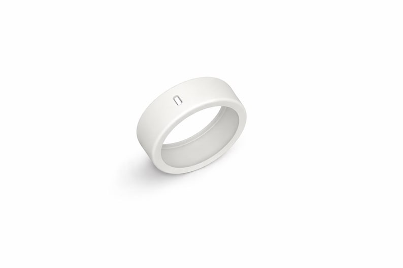 Oura Ringband-Schutz mit floralem Rosendesign Taupe