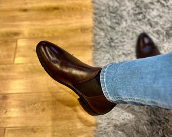Leren chelseaboots voor heren: echte handgemaakte enkel- en formele laarzen