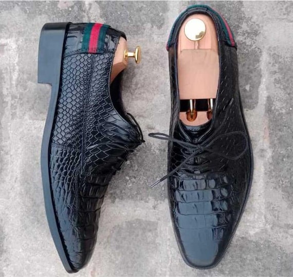 Handmade Mens Black Leather Oxford Shoes, Bespoke Footwear, Lace Up Dress Style, Formal Wedding
