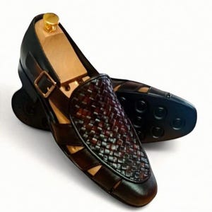 Handmade Leather Gladiator Sandals: Men's Summer Dress Shoes
