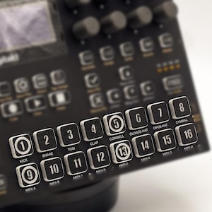 16 Ersatz-Sequenzer-Tastenkappen für Elektron-Geräte – Digitakt, Syntakt, Octatrack und andere.