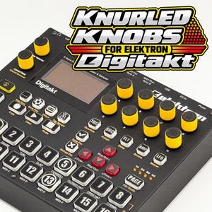 Conjunto de 10 botões serrilhados impressos em 3D para Elektron Digitakt