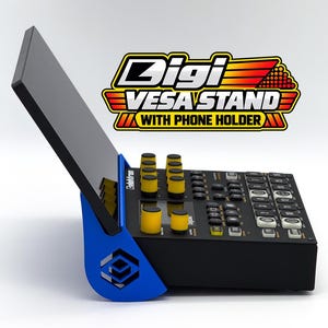 Soporte para teléfono y tableta Elektron Digitakt / Digitone / Syntakt – Soporte impreso en 3D con montaje VESA 100x100