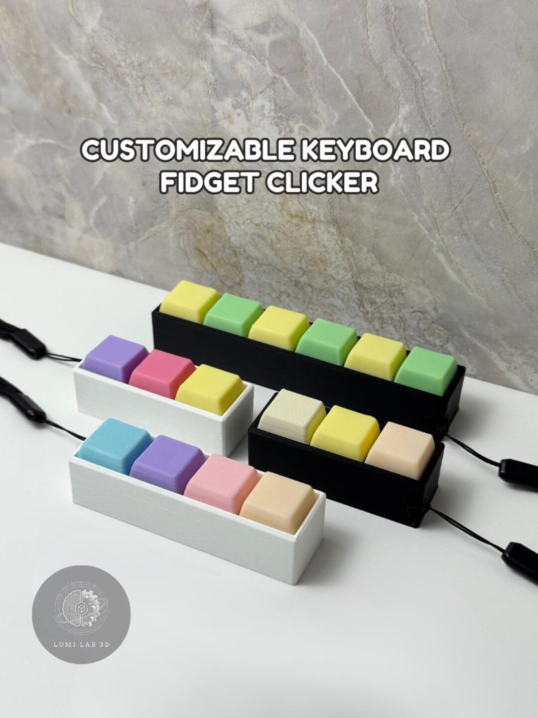 Customizable Keyboard Fidget Clickers - Etsy