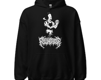 Peelingflesh Hoodie Gothic Clothing Metal Merch for Slam Metal Lovers