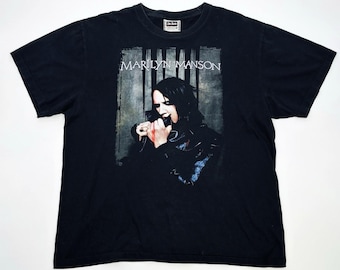 Vintage 00s Marilyn Manson Band : Moving Blue 2003 T-shirt