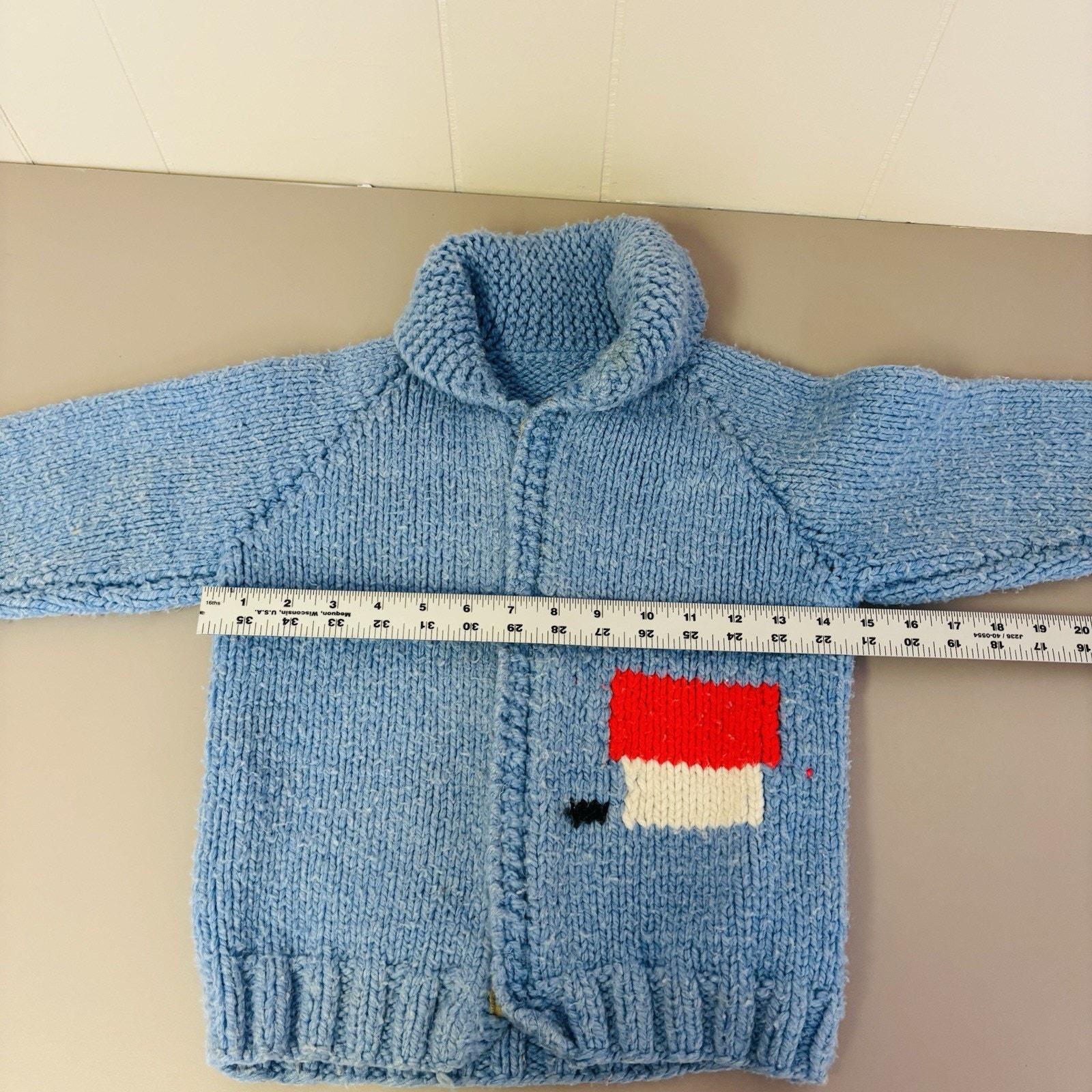 ヴィンテージ ハンドメイド カウチンセーター キッズ スヌーピー 