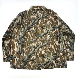 Vintage 80s Mossy Oak Treestand Camo Jacket Mens XL 3-Pocket Hunting USA Vtg image 2
