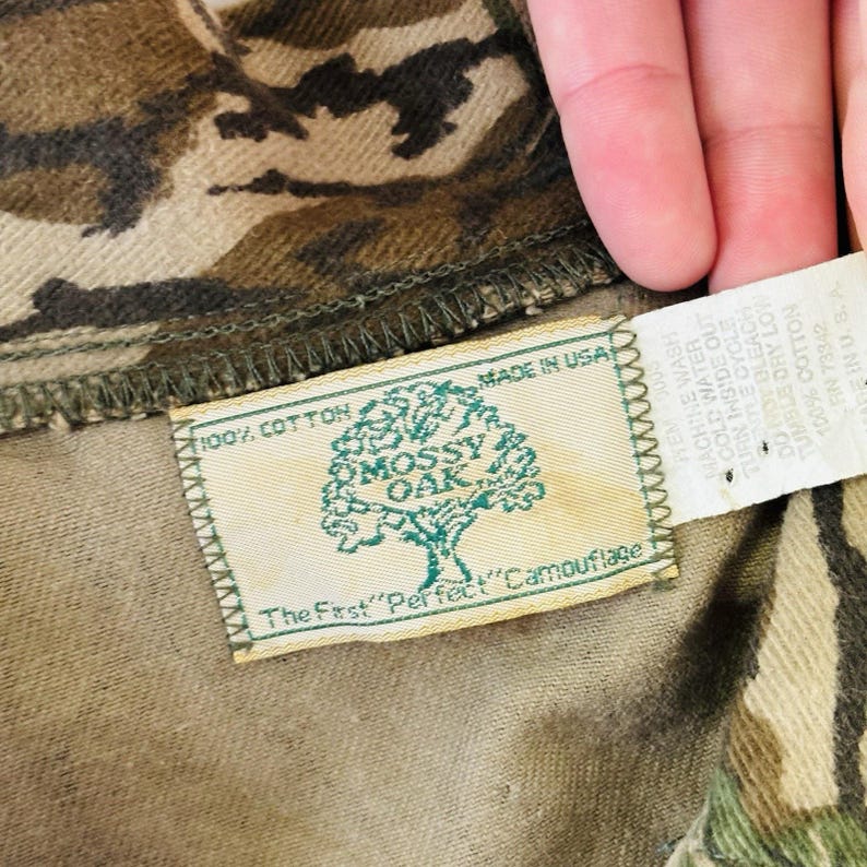 Vintage 80s Mossy Oak Treestand Camo Jacket Mens XXL 3-Pocket Hunting USA Vtg image 4