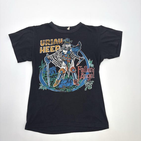 Original Vintage T Shirt Uriah Heep 1978 Fallen Angel Tour Size