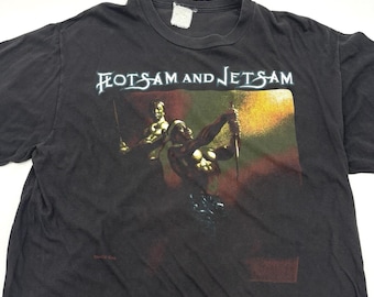 80s Flotsam and Jetsam T Shirt/ Vintage Metal Band Shirt/ No Place 