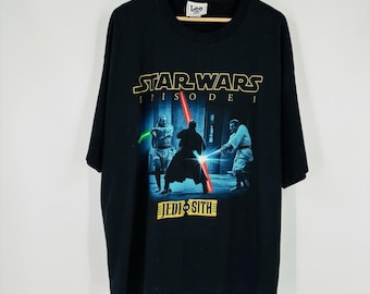 Vintage 1999 Star Wars Episode 1 Promo T-shirt / Jedi Vs Sith