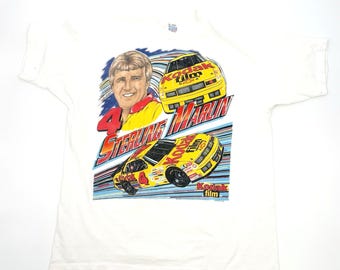 Rare Sterling Marlin Nascar Kodak On The Move T Shirt Mens XL 90s VTG 1995