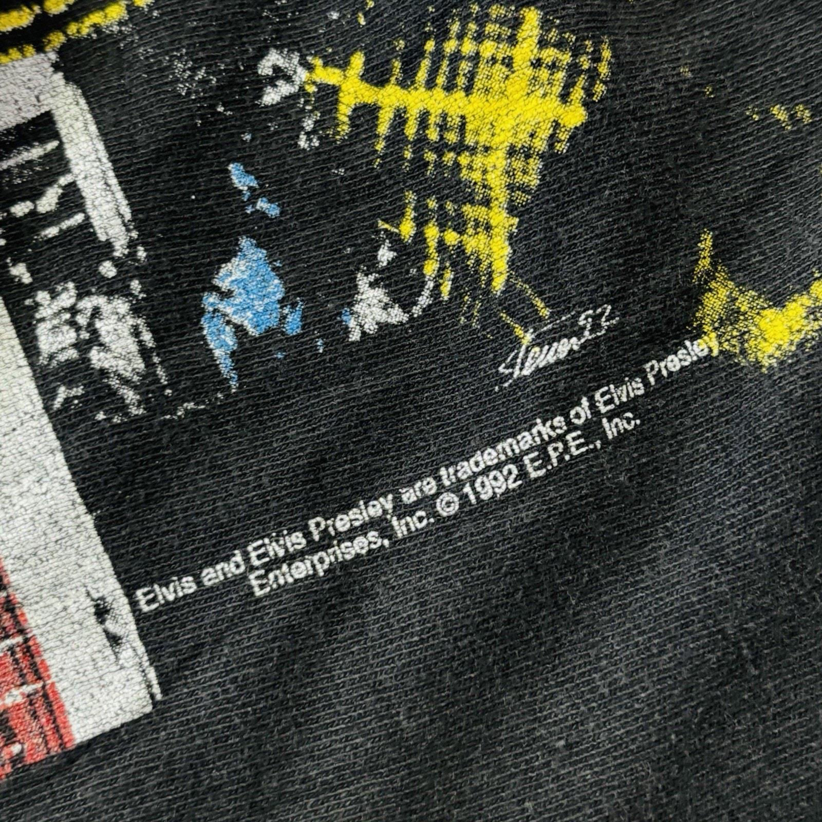 90年代ヴィンテージエルヴィスTシャツ、グレースランドグラフィック 