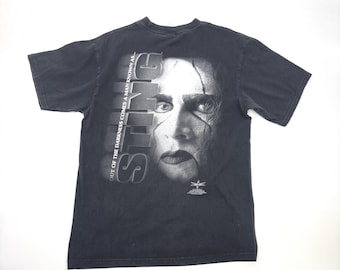 Vintage WCW Sting Graphic Wrestling T-shirt / Vintage Wrestling