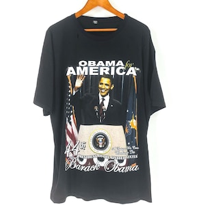 Barack Obama T-shirt Storlek XXL 2XL Stor Grafik 44:e Presidenten