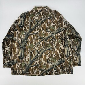 Vintage 80s Mossy Oak Treestand Camo Jacket Mens XXL 3-Pocket Hunting USA Vtg image 2