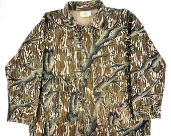 ジャケット・アウター 80s Saftbak Trebark Camo Hunting Jacket Vintage 80s Trebark Camo Grunge Hunting Field Shacket Jacket - Etsy
