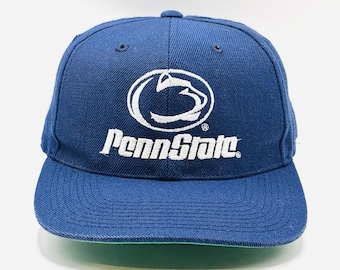 Vintage Sports Specialties Penn State Hat Cap Fitted 7 1/4 Wool Blue 90s VTG