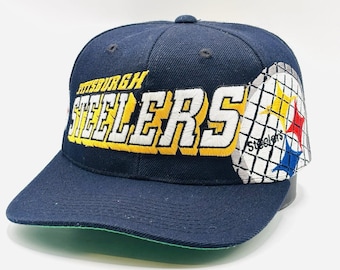 Vintage 90s Pittsburgh Steelers Sports Specialties Pro Line Shadow SnapBack Hat
