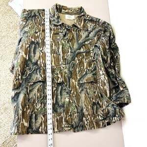 Vintage 80s Mossy Oak Treestand Camo Jacket Mens XL 3-Pocket Hunting USA Vtg image 8