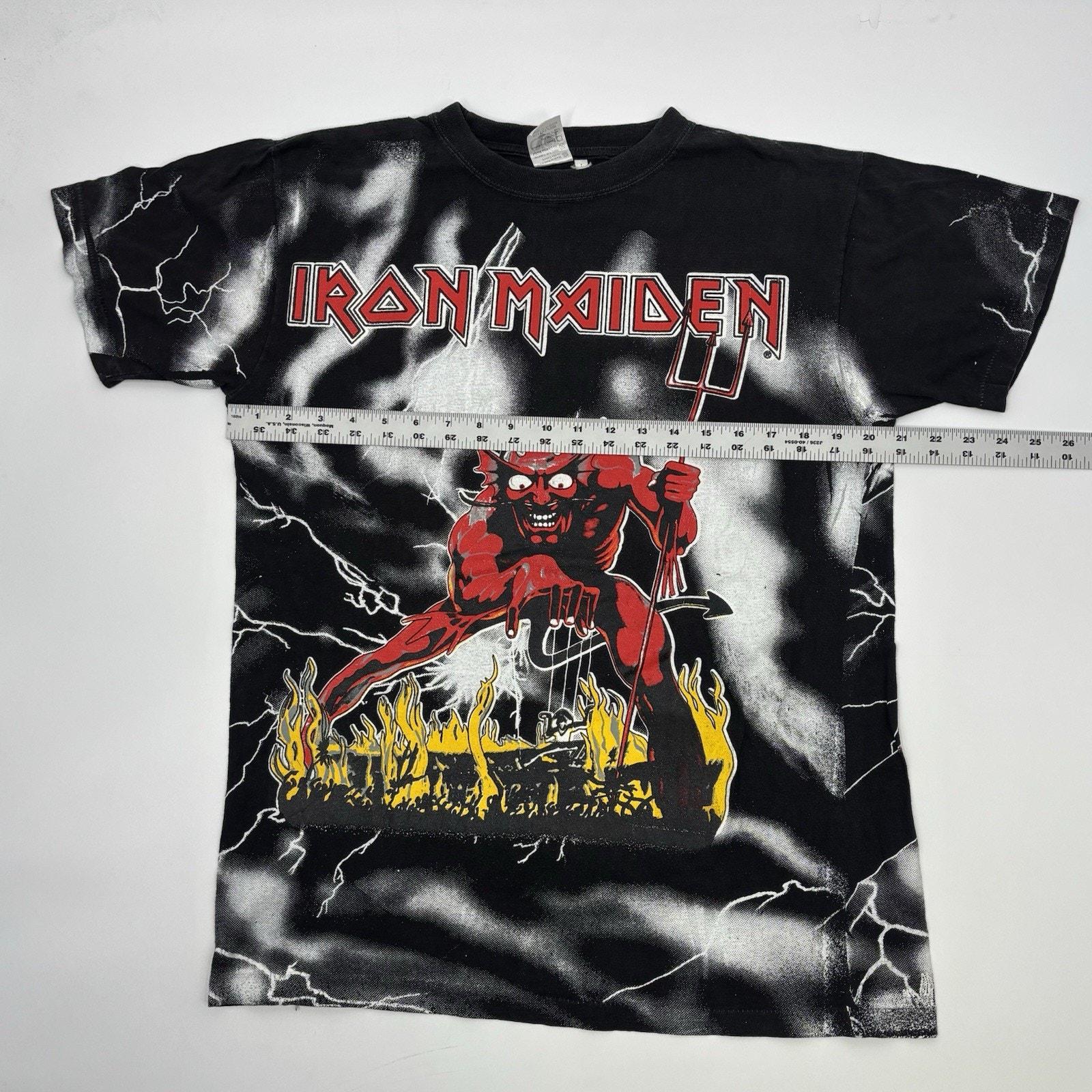 90s 1996s IRON MAIDEN ヴィンテージ Tシャツ バンドT Vintage 90s Iron Maiden 'number of the Beast' All Over Print Band