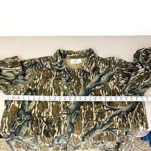 Vintage 80s Mossy Oak Treestand Camo Jacket Mens XL 3-Pocket Hunting USA Vtg image 7