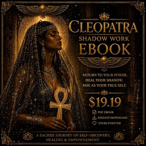 Libro electrónico sobre el trabajo con la sombra de Cleopatra / Sanación femenina divina en PDF / Diario y ejercicios de descarga instantánea