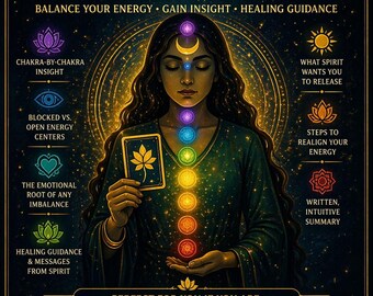 Chakra Tarot Reading • Aura Energy Insight • Blockages & Healing Guidance