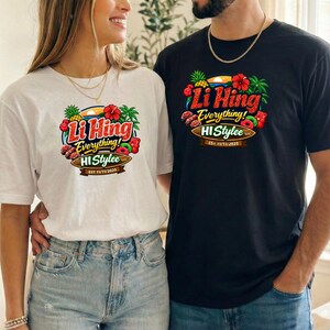 Li Hing Everything Hawaiian Shirt T-Shirt | Tropical Pineapple Palm Design