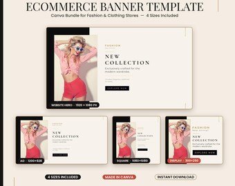 Ecommerce Banner Template Bundle for Canva