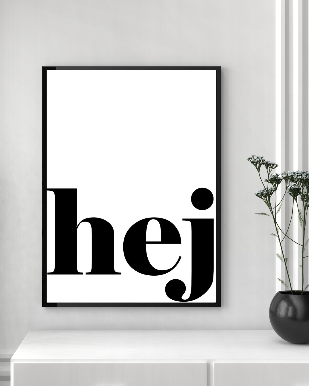 Hej Sign Hej Printable Wall Art, Swedish Greeting Sign, Entryway Print, Entryway ...