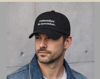 Ricorda il cappello da papà di novembre - Cappello con diritto di voto ricamato - Invecchiato o classico - Cappello politico