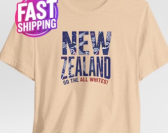 Kies je land: Nieuw-Zeelands voetbalshirt (alle landen), nationale landnaam voetbalshirt