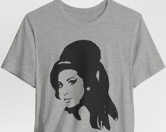 Amy Winehouse Shirt, Beehive Silhouette Tee, Soul Music Fan Gift, Unisex Sweatshirt Hoodie Youth T-Shirt, Minimalist Music Tee