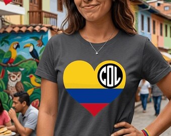 T-shirt met vlag van Colombia, hoodie, sweater, voetbalfankleding