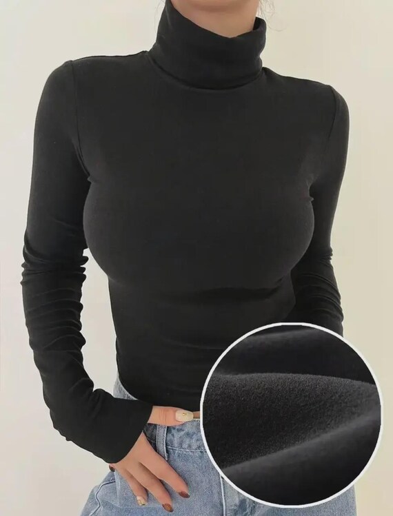 Puma Knit Thermal Turtleneck: Women's Stretchy Winter Top